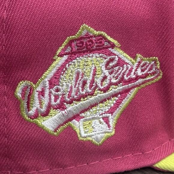 New Era Atlanta Braves Topperz Hat World Series 1995 59Fifty 7 1/4 Exclusive EUC - Picture 6 of 8